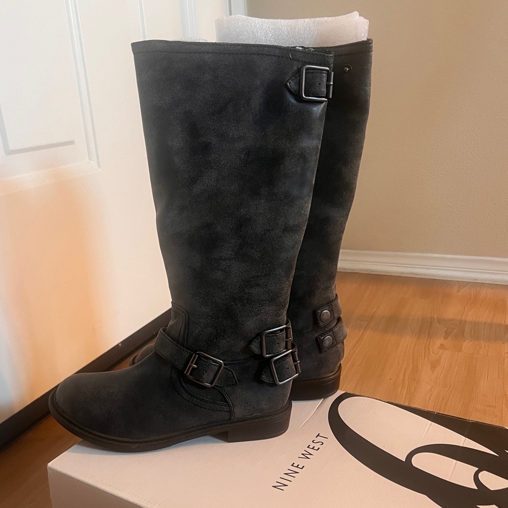 Nine West Black Knee-High Boots